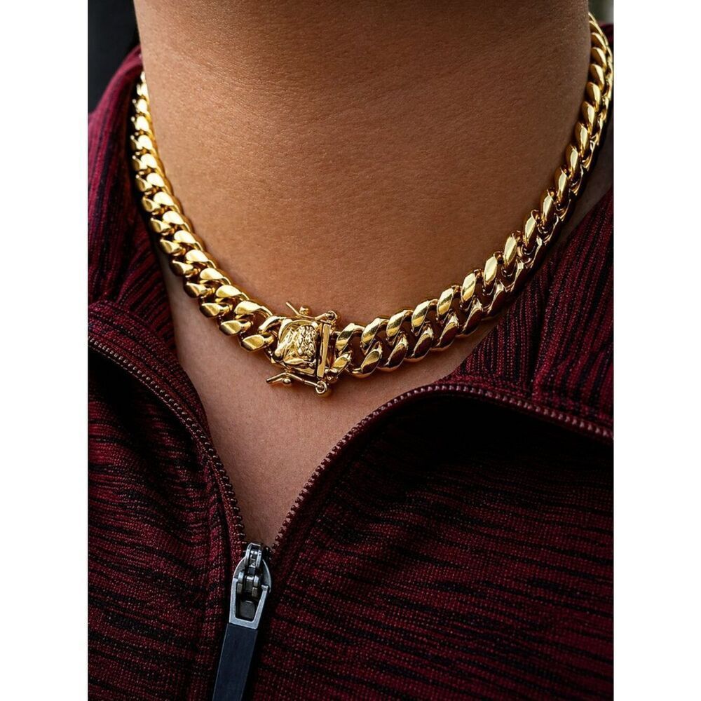 Stainless Steel Luxury Cuban Link 12mm Chain